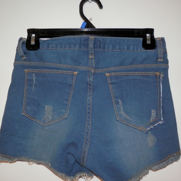 Slinky Womens Jean Shorts Waist 25 Distressed E335 - Picture 3 of 5